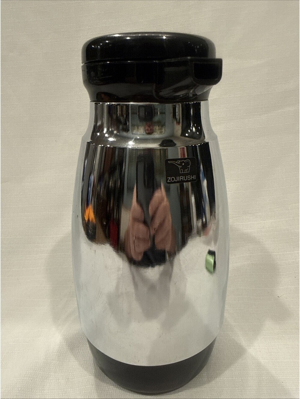 Zojirushi Thermos Vacuum Bottle Carafe Pitcher Hot Or Cold Silver Black